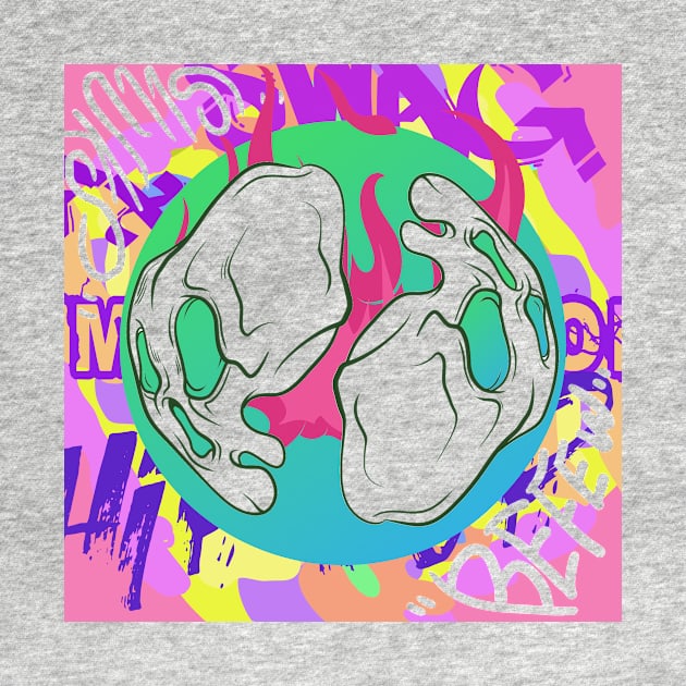 Dope Slluks logo remix is super lit illustration by slluks_shop